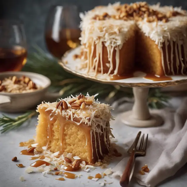 Foto de Caramel Cake with Shredded Coconut