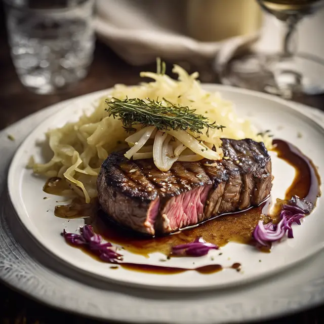 Foto de Cube Steak with Cabbage