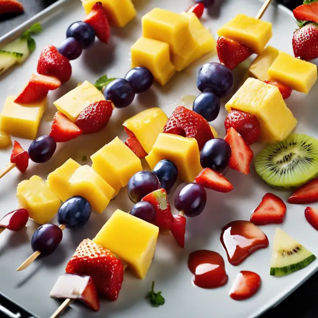 Foto de Fruit Skewers with Sauces