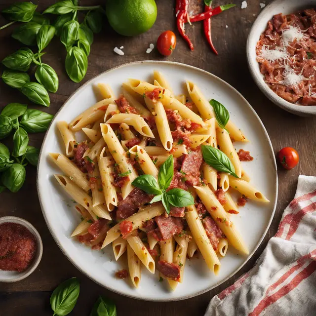 Foto de Penne with Dry Sausage