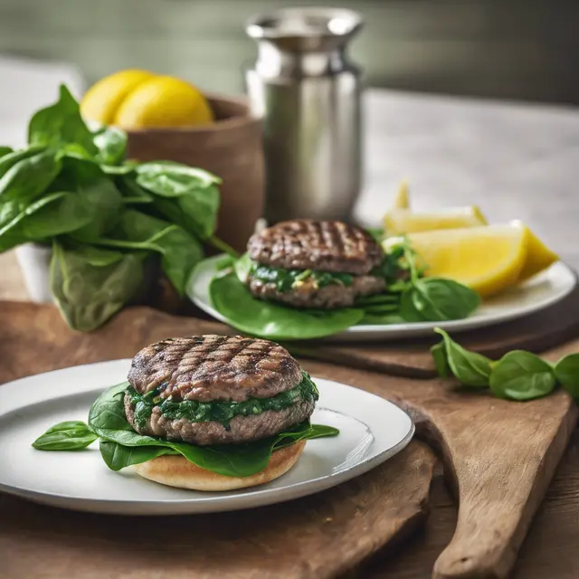 Foto de Beef Burger with Spinach