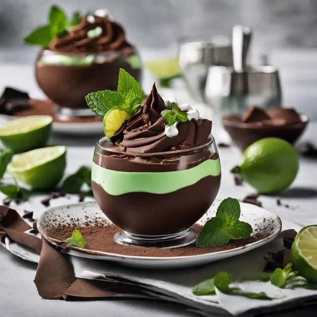 Foto de Chocolate Mousse with Lime and Mint