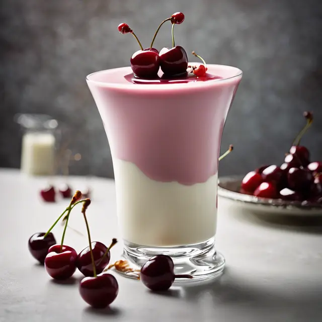 Foto de Cherry Panna Cotta with Orange and Vanilla