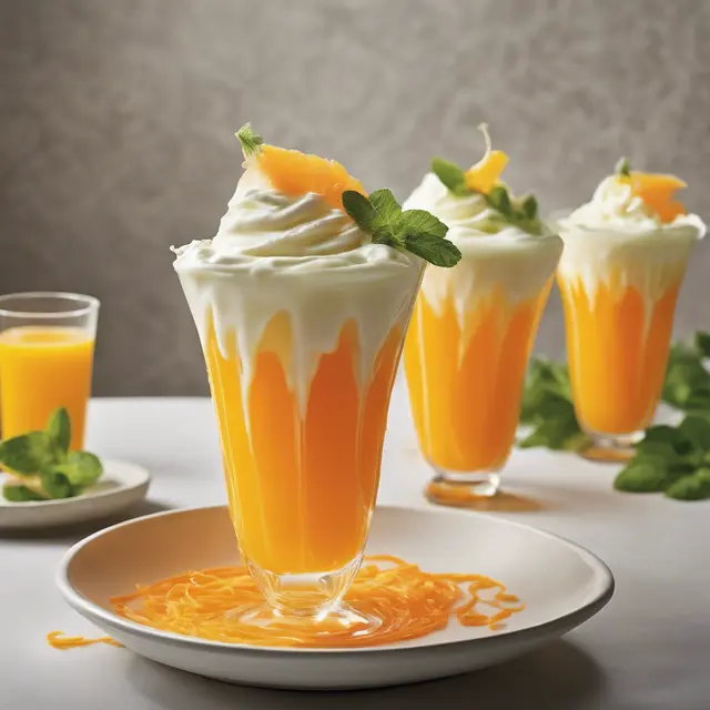 Foto de Yogurt, Orange, and Carrot Blended Drink