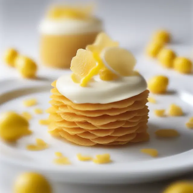 Foto de Lemon Cream with Layers of Corn Flakes