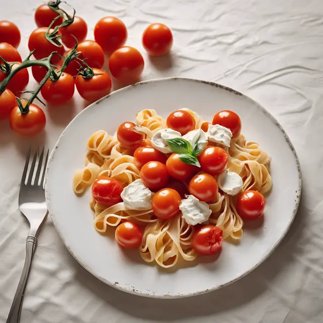 Foto de Tomato-Skewered Pasta with Cream Cheese