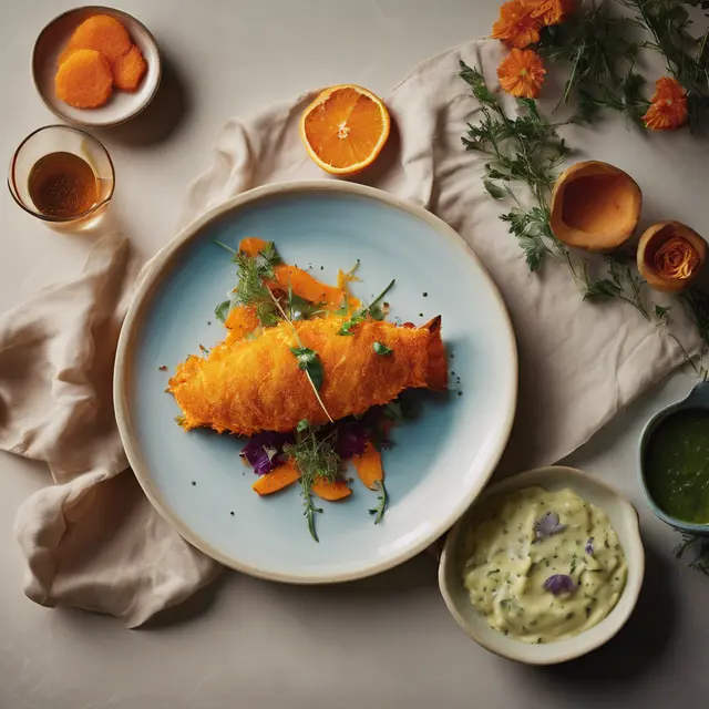 Foto de Oven-Baked Fish with Sweet Potato Crust