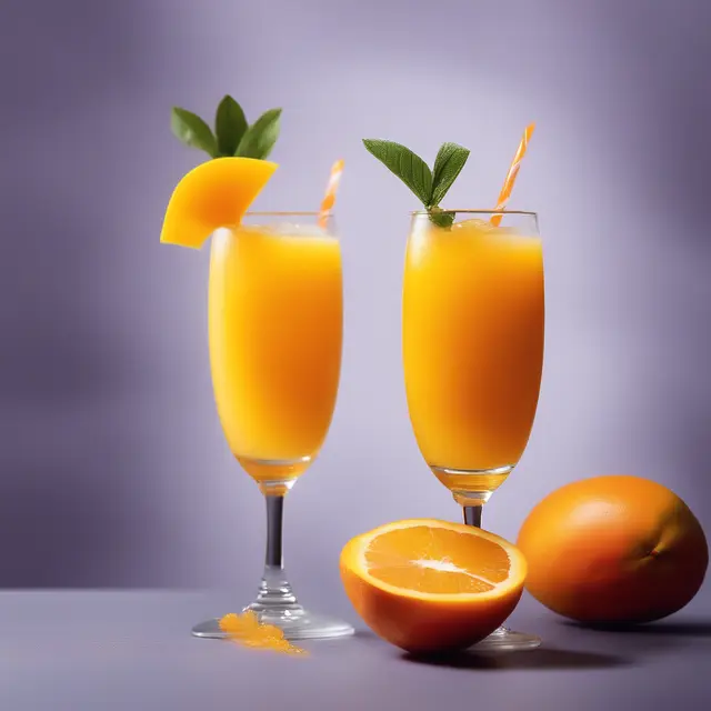 Foto de Mango and Orange Juice with Ice