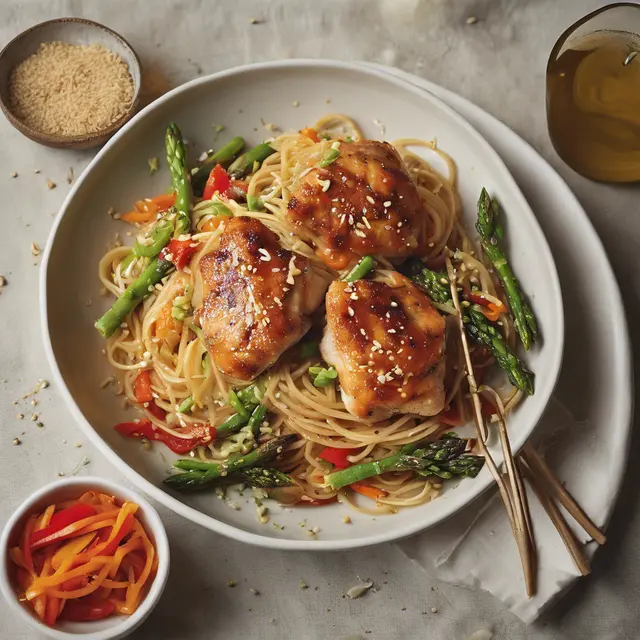 Foto de Thighs of Chicken with Sesame Salad