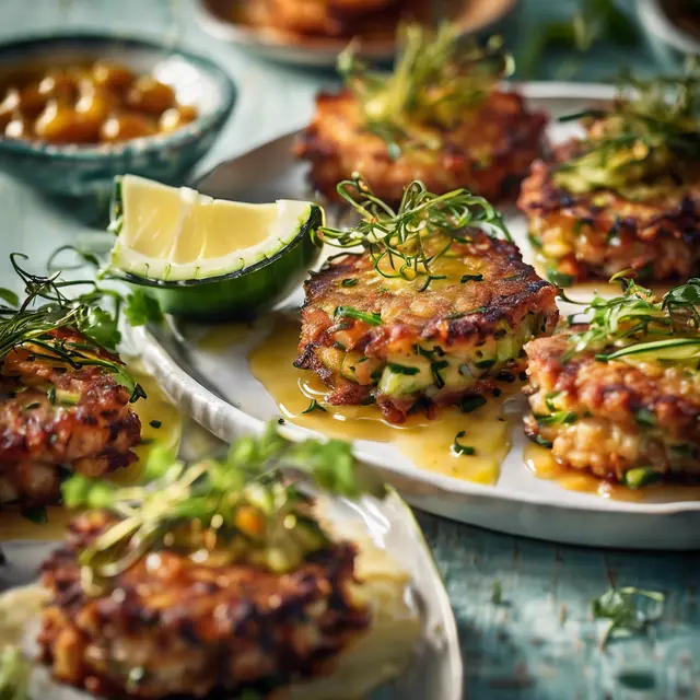 Foto de Salmon and Zucchini Fritters