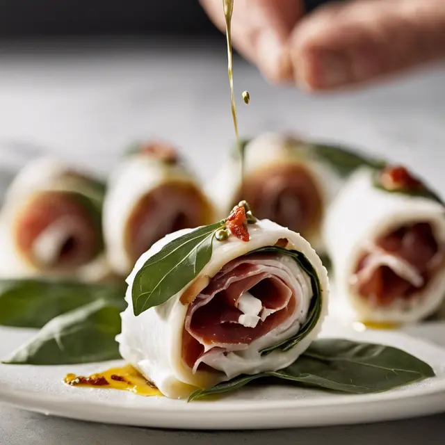 Foto de Mozzarella Roll of Prosciutto