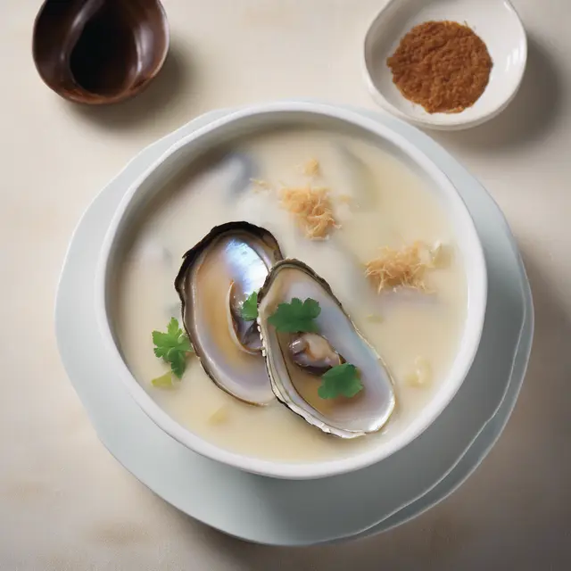 Foto de Coconut Abalone Soup with Whipped Cream