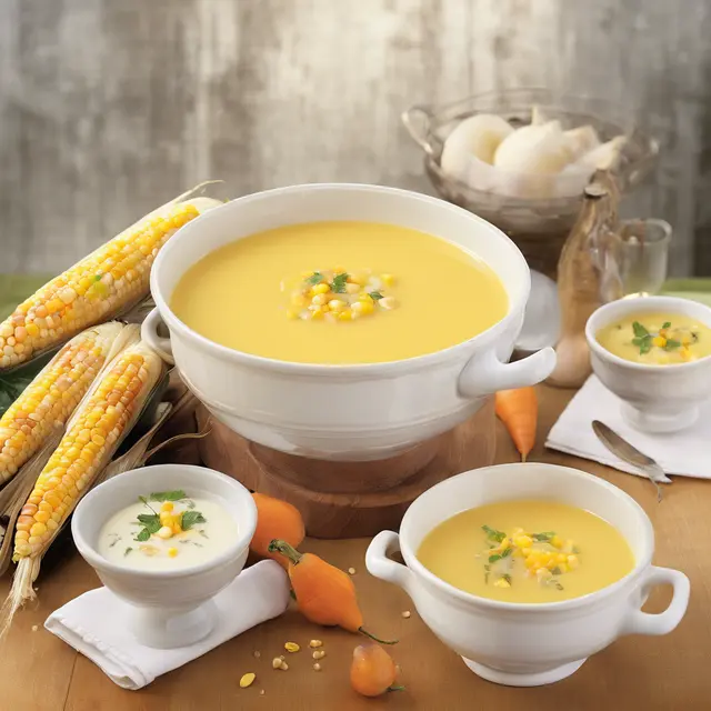 Foto de Creamy Corn Soup with Pear