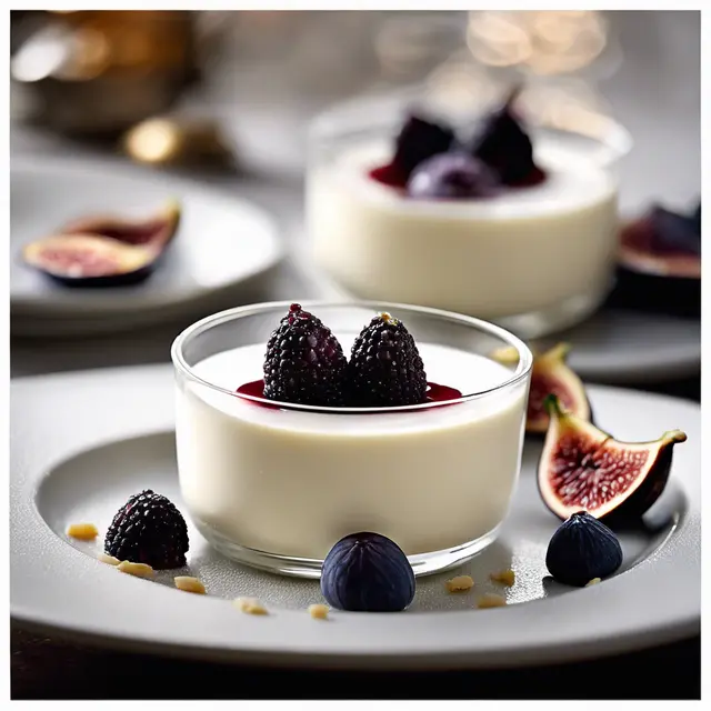 Foto de Panna Cotta with Fig and Port Wine