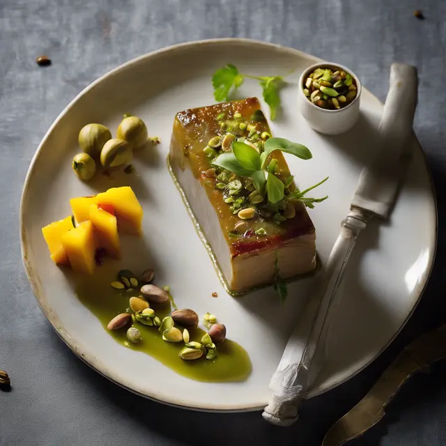 Foto de Foie Gras Terrine with Green Tomato and Mango Chutney and Brioche Toast