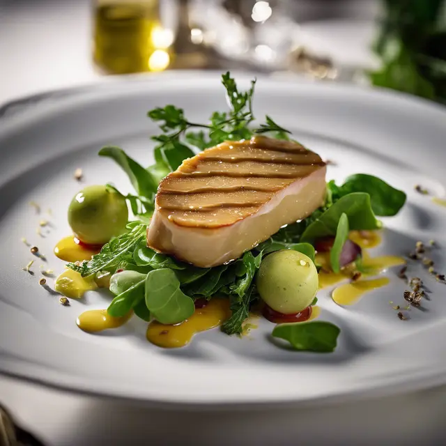 Foto de Foie Gras Escalope with Avocado Oil Salad