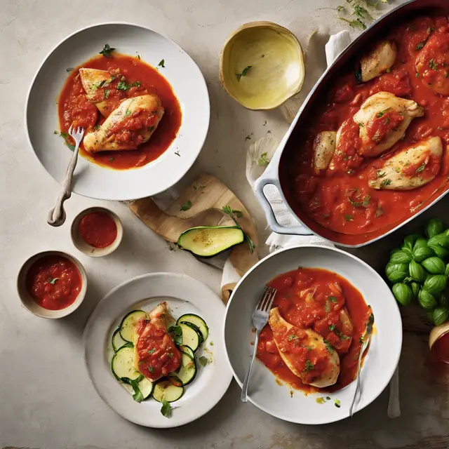 Foto de Tomato and Zucchini Chicken