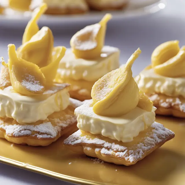 Foto de Filoed Cream Puffs with Sugar and Vanilla Cream