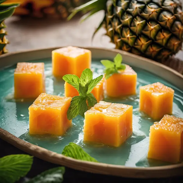 Foto de Pineapple with Mint and Papaya