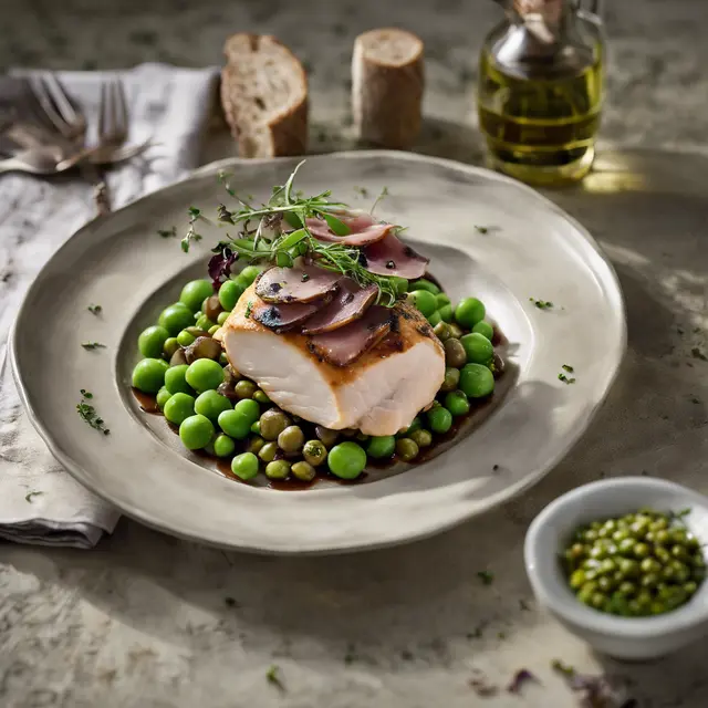 Foto de Chicken Breast with Garden Peas and Prosciutto Torta