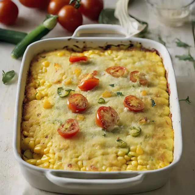 Foto de Creamy Corn Gratin with Vegetables