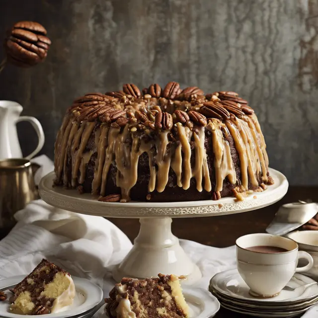 Foto de Pecan Cake with Custard and Chocolate