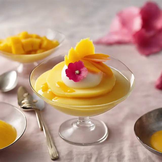 Foto de Pineapple Mousse with Mango Sauce