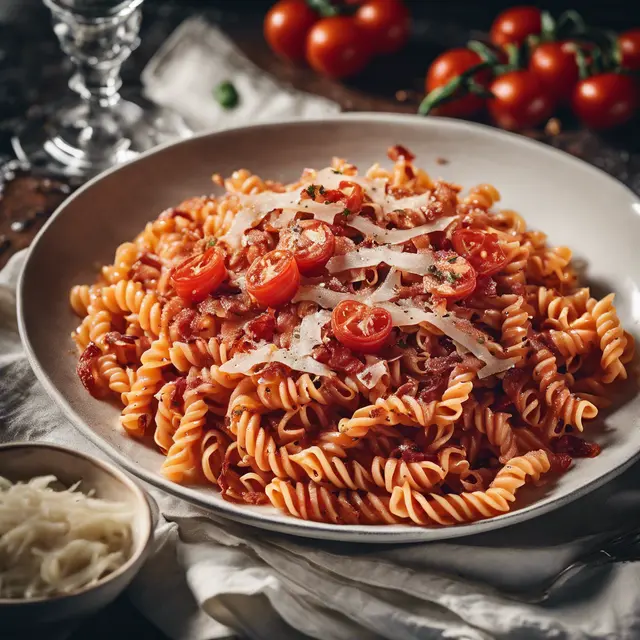 Foto de Matriciana Fusilli with Spicy Sauce