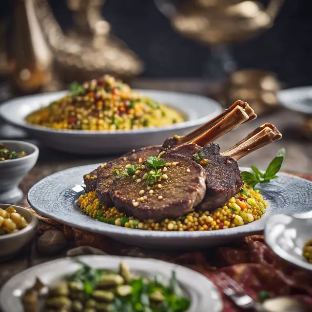 Foto de Lamb Cutlet with Moroccan Couscous