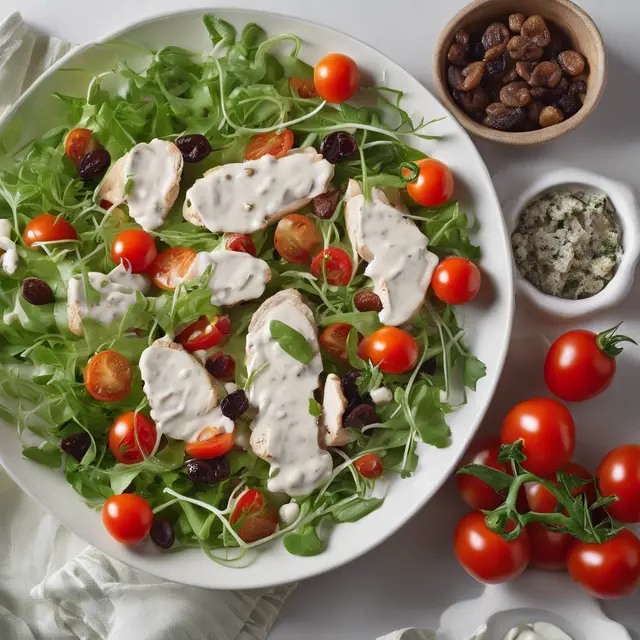 Foto de White Sauce Salad with Fresh Herbs