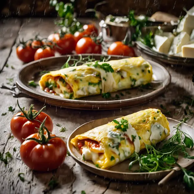 Foto de Stuffed Omelette with Tomato Sauce