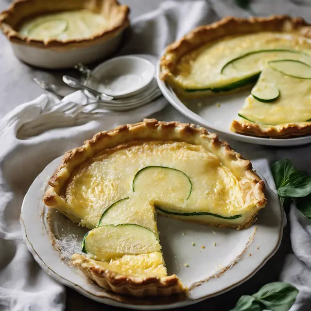 Foto de Custard Pie with Egg Custard Filling and Ricotta Cheese