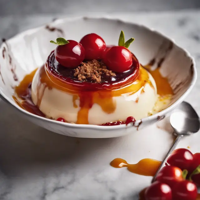 Foto de Acerola Pudding with Acerola Syrup