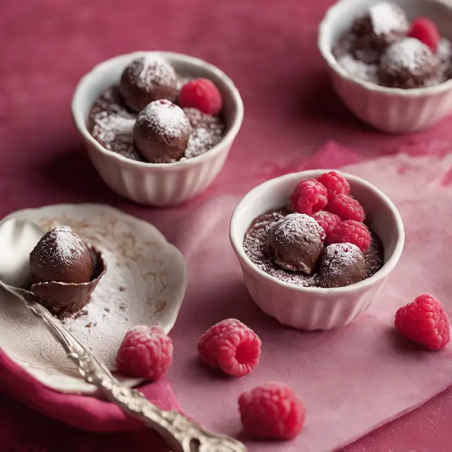 Foto de Spoon Brigadeiro with Raspberries