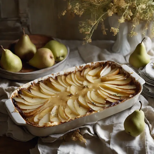 Foto de Baked Pear and Potato Gratin