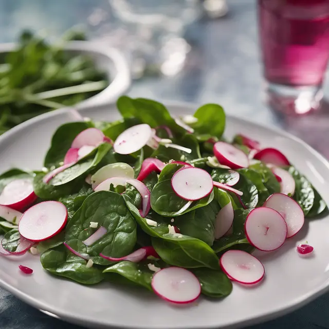 Foto de Spinach and Radish Salad