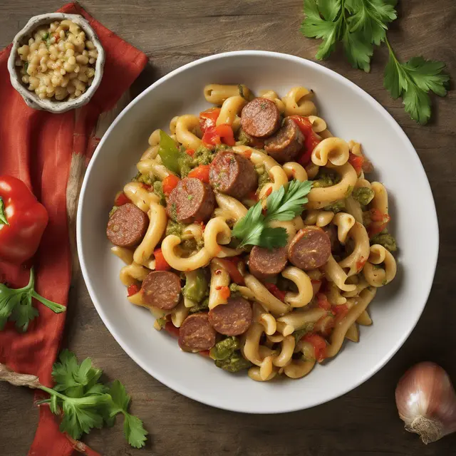 Foto de Peanut Macaroni with Pesto and Sausage