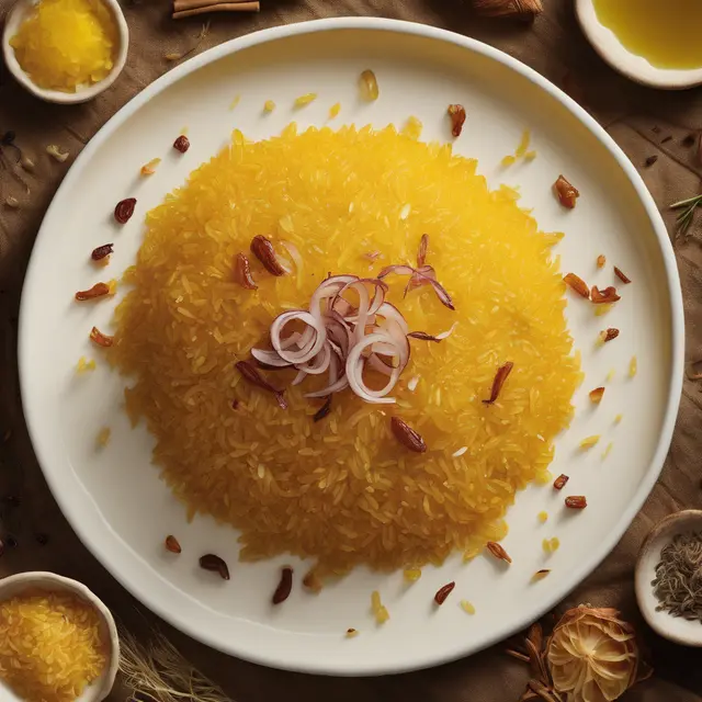 Foto de Golden Rice with Caramelized Onion