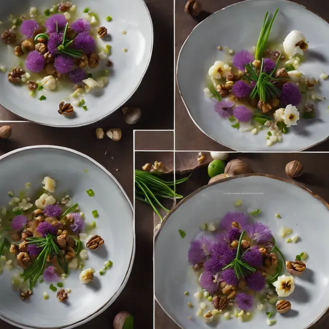 Foto de Chive Flower with Garlic-Potato and Walnut