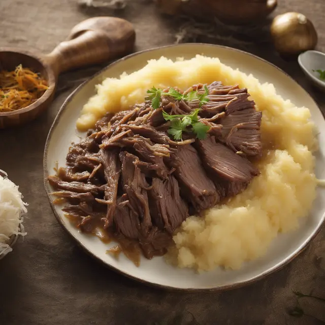 Foto de Shredded Beef and Manioc Hiding Dish