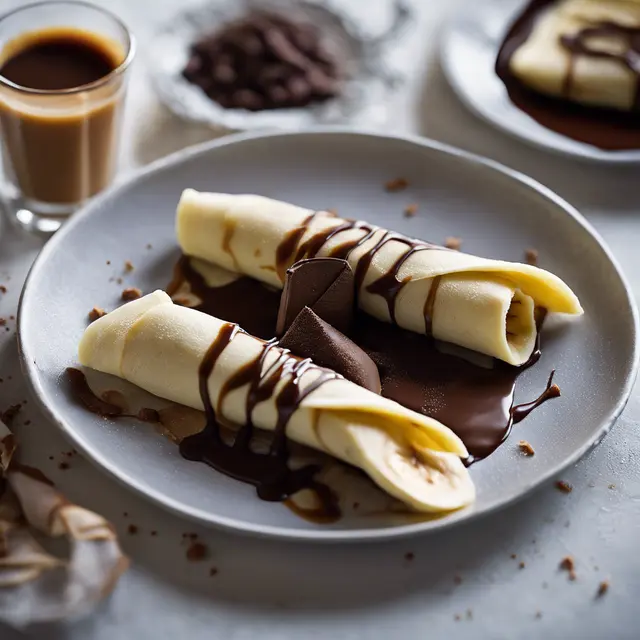 Foto de Chocolate Crepe with Banana Filling