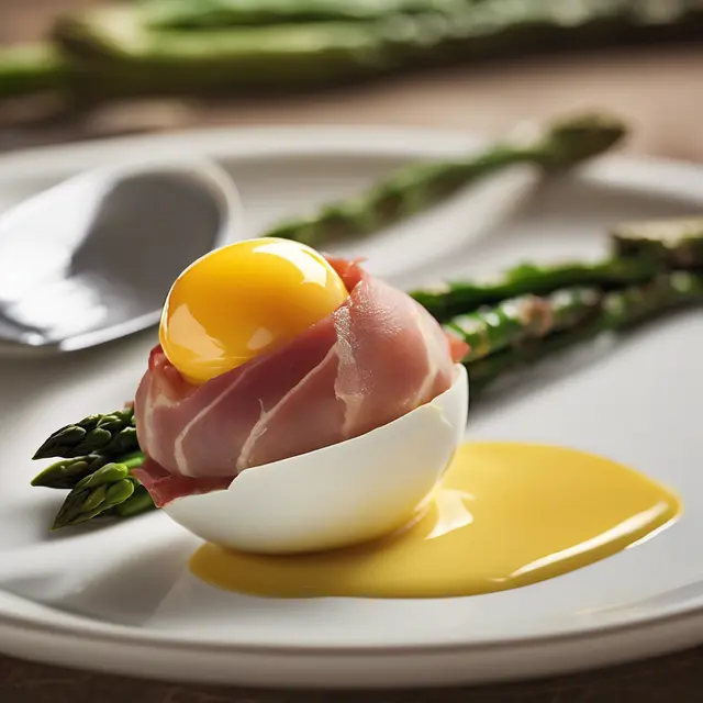 Foto de Stuffed Egg with Prosciutto Roll