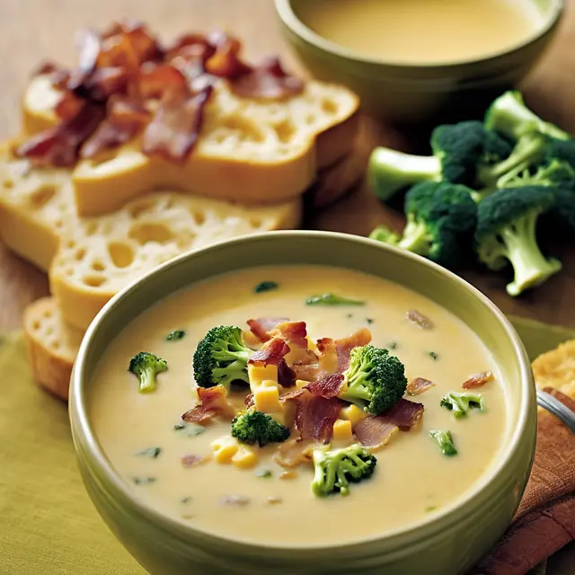 Foto de Broccoli, Cheese, and Bacon Soup