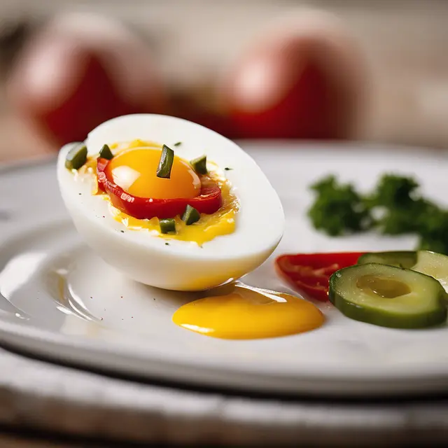 Foto de Stuffed Egg with Red Pepper