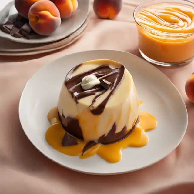 Foto de Peach Pudding with Chocolate