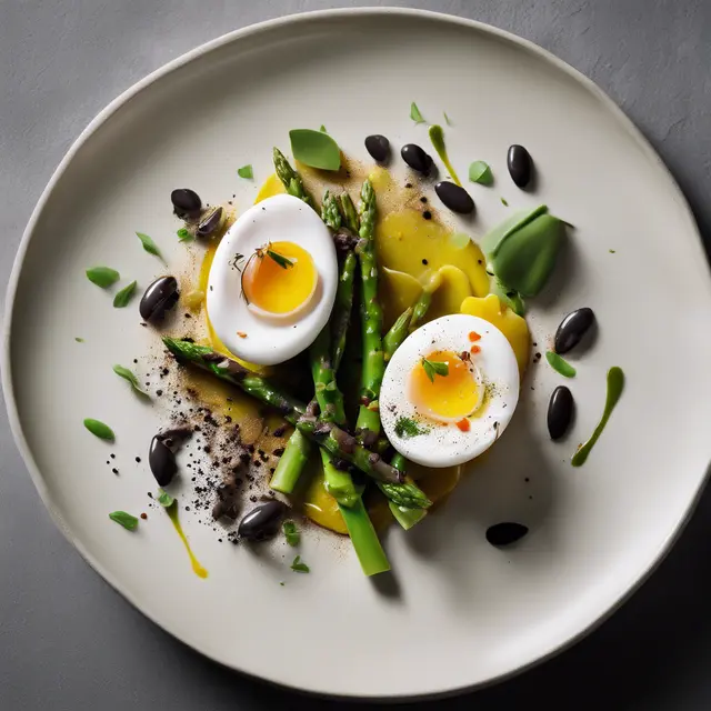 Foto de Marinated Egg Gem with Asparagus