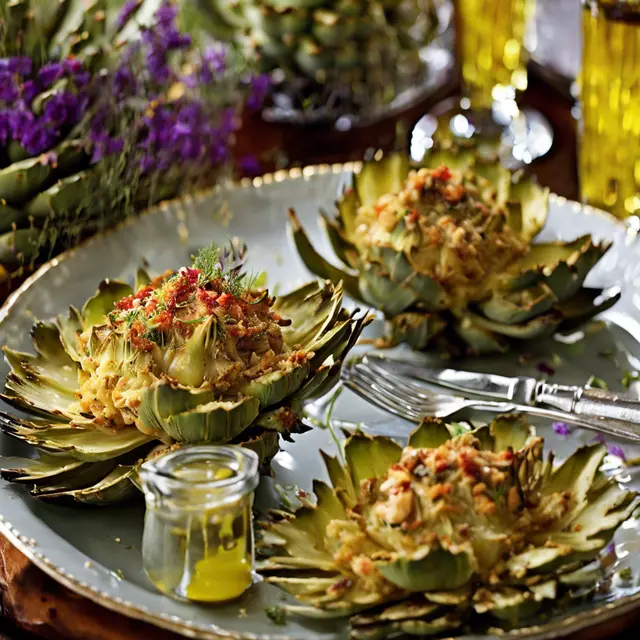 Foto de Stuffed Artichokes with Crab Cakes