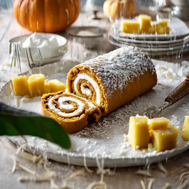 Foto de Pumpkin Roll with Pineapple Filling