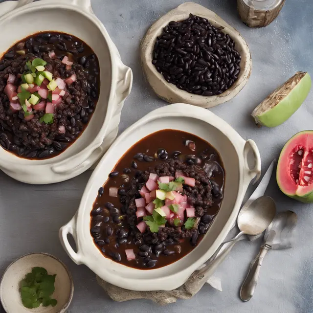 Foto de Black Bean Stew with Guava Sauce