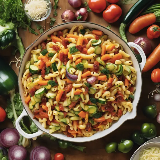 Foto de Macaroni with Vegetables and Dried Tomato